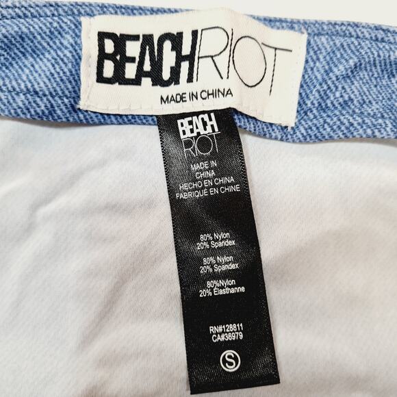 BEACH RIOT x REVOLVE Cassie Mini Skirt in Denim - Picture 6 of 9